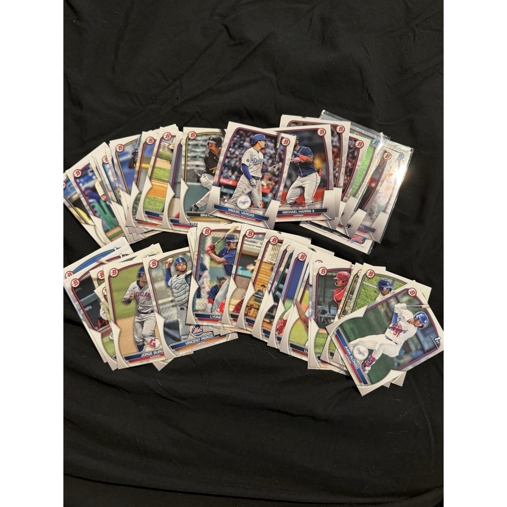 2021 / 2023 Topps MLB baseball cards, series one numbered bp, lot of 50